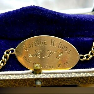 World War 1 Bracelet 18k Solid Gold EXTREMELY RARE Authentic Antique